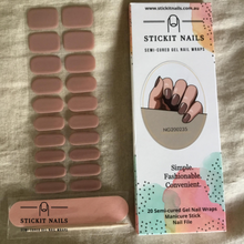 Load image into Gallery viewer, Vanilla Latte Semi-cured Gel Nail Sticker Kit
