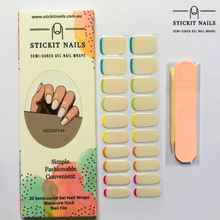 Load image into Gallery viewer, Reverse French Semi Cured Gel Nail Sticker Kit
