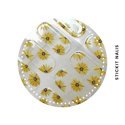 Sunflower Semi-cured Gel Nail Sticker Kit