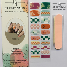 Load image into Gallery viewer, Cool Vibes Semi Cured Gel Nail Sticker Kit
