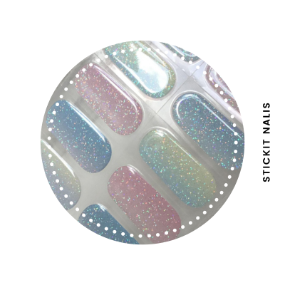 Pastel Ombre Semi-cured Gel Nail Sticker Kit