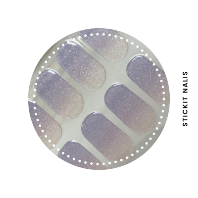 Purple Ombre Semi-cured Gel Nail Sticker Kit