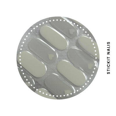 White Love Semi-cured Gel Nail Sticker Kit