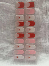 Load image into Gallery viewer, Heart Filled French [Valentines Day] Semi-cured Gel Nail Sticker Kit
