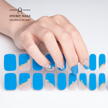 Load image into Gallery viewer, Golden Galaxy Semi Cured Gel Nail Sticker Kit
