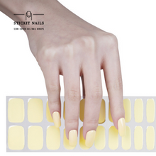Load image into Gallery viewer, Lemon Sorbet Semi-cured Gel Nail Sticker Kit
