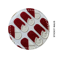Load image into Gallery viewer, Christmas French Semi Cured Gel Nail Sticker Kit
