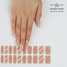 Load image into Gallery viewer, Gingerbread [Christmas] Semi-cured Gel Nail Sticker Kit
