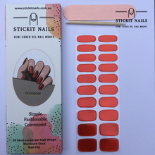 Load image into Gallery viewer, Roses are Red Semi-cured Gel Nail Sticker Kit (Iridescent)
