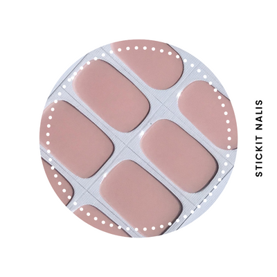 Natural Pink Semi-cured Gel Nail Sticker Kit