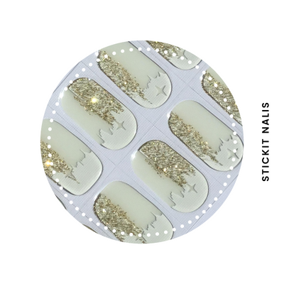 Starry Night Semi-cured Gel Nail Sticker Kit