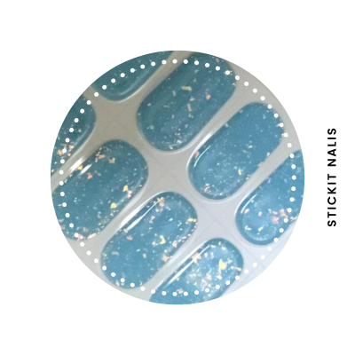 Ocean Pearl Semi Cured-gel Nail Sticker Kit
