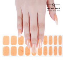 Load image into Gallery viewer, Peach Quartz Semi Cured-gel Nail Sticker Kit
