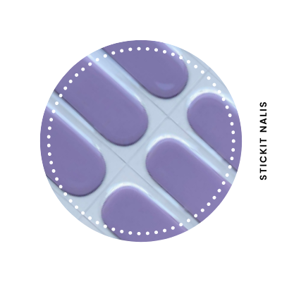 Mauve Semi Cured-gel Nail Sticker Kit