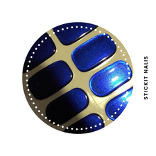 Load image into Gallery viewer, Electric Blue [Iridescent] Semi Cured Gel Nail Sticker Kit
