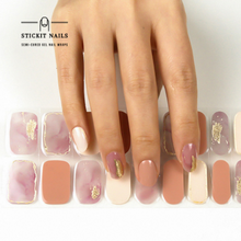 Load image into Gallery viewer, Rose Quarts Semi-cured Gel Nail Sticker Kit

