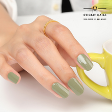 Load image into Gallery viewer, Sage Semi-cured Gel Nail Sticker Kit
