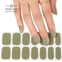 Load image into Gallery viewer, Sage Semi-cured Gel Nail Sticker Kit
