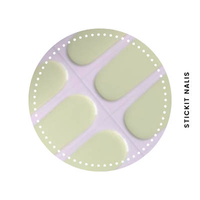 Avocado Semi-cured Gel Nail Sticker Kit