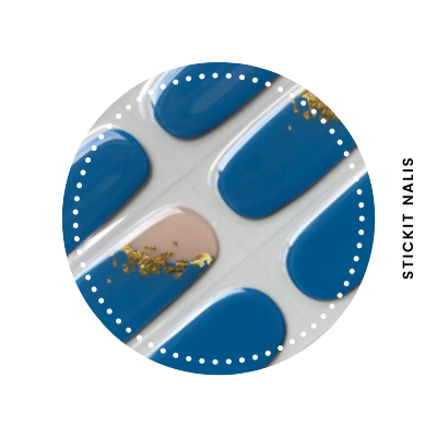 Golden Galaxy Semi Cured Gel Nail Sticker Kit