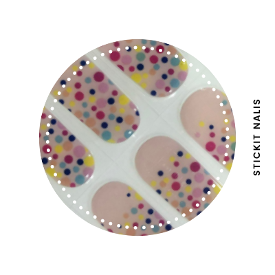 Confetti Semi Cured Gel Nail Sticker Kit