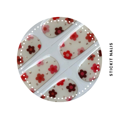 Flower Power Semi Cured Gel Nail Sticker Kit
