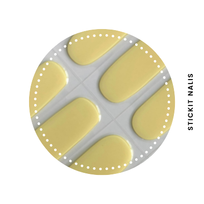 Lemon Sorbet Semi-cured Gel Nail Sticker Kit