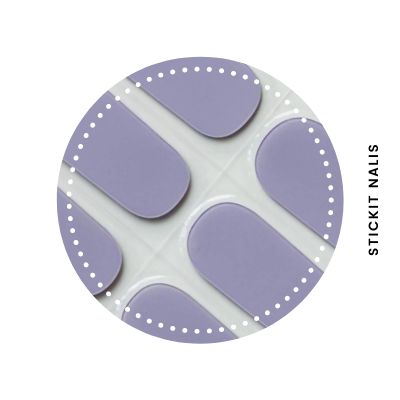  Lilac Semi-cured Gel Nail Wraps