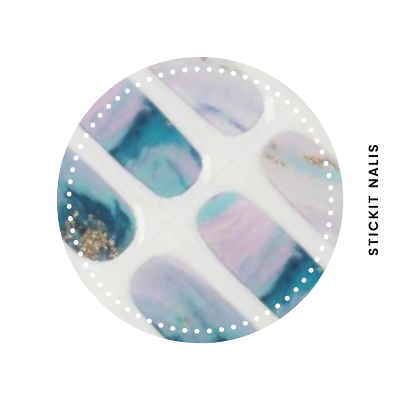 Ocean Blues Semi-cured Gel Nail Sticker Kit