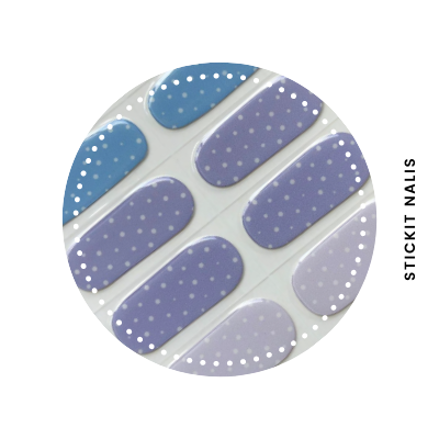 Pastel Dots Semi-cured Gel Nail Sticker Kit