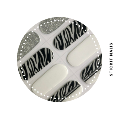 Safari Semi-cured Gel Nail Sticker Kit