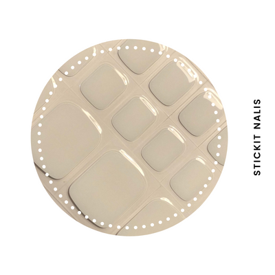 Snow Semi-cured Gel Toe Nail Sticker Kit